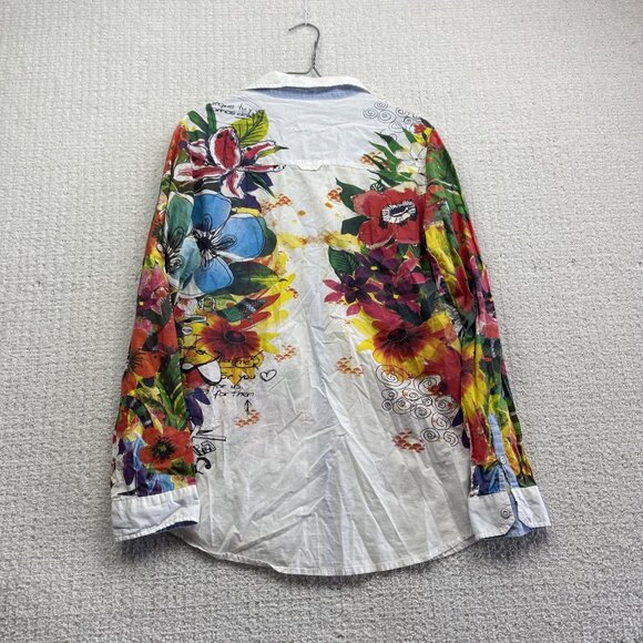 Desigual Colorful Floral Button-Down Shirt - Picture 11 of 15